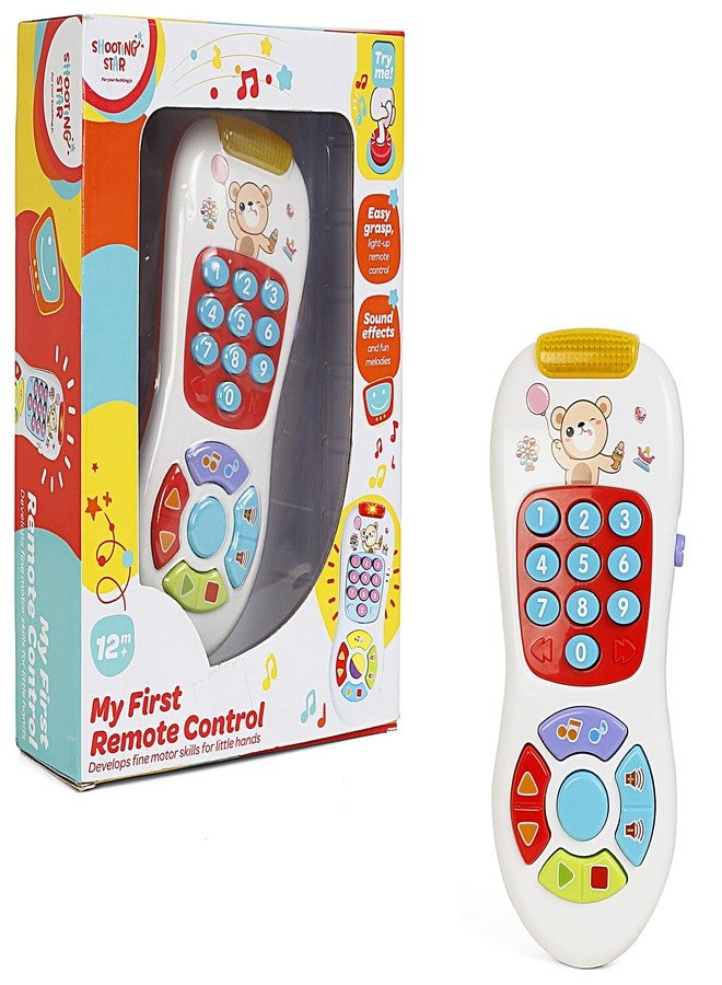 شوتينج ستار لعبة Shooting Star My First Remote Control - لعبة تعليمية موسيقية وتفاعلية للأطفال الصغار | أزرار وأضواء وأصوات واقعية | لعبة آمنة وممتعة للأطفال من عمر 12 شهرًا فما فوق - Image 1